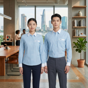 Áo Sơ Mi sọc Thiên Thanh MSW3705 – Dài Tay