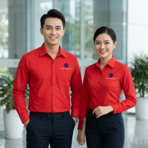Áo Sơ Mi Đỏ Tươi MSW9966 – Dài Tay