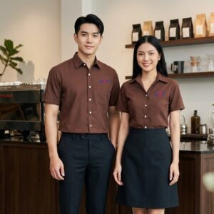 Mẫu áo sơ mi quán cafe - Đồng Phục bình dương 02
